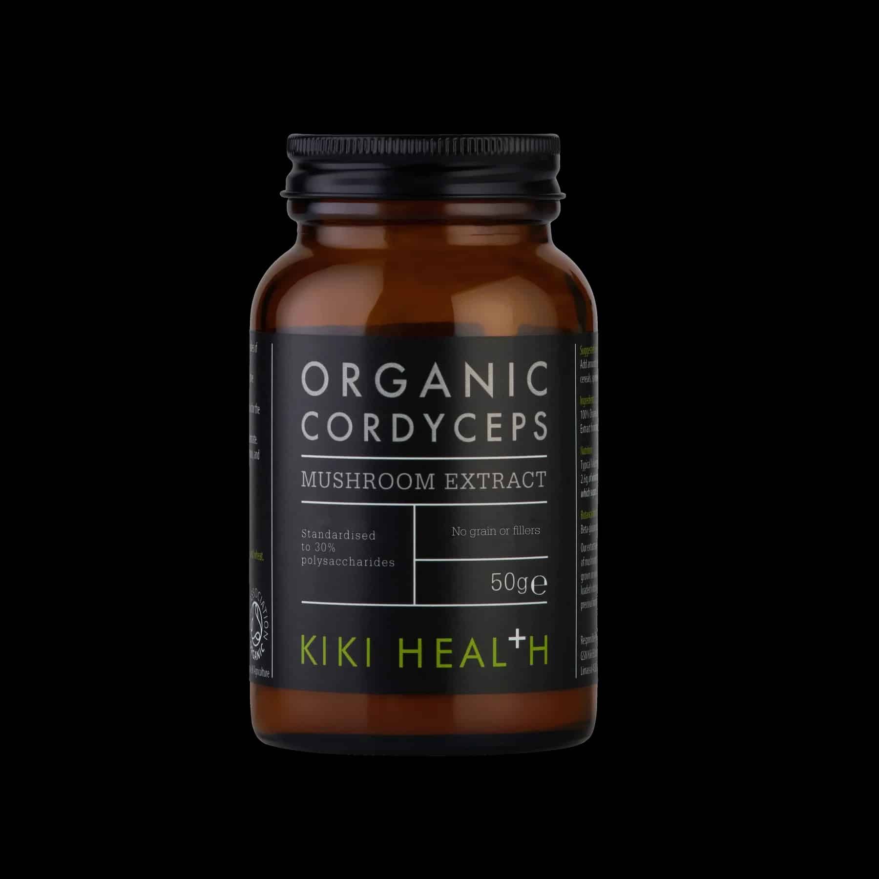 Mushroom Extract Cordyceps Powder, Organic 50 gm - Kiki Health