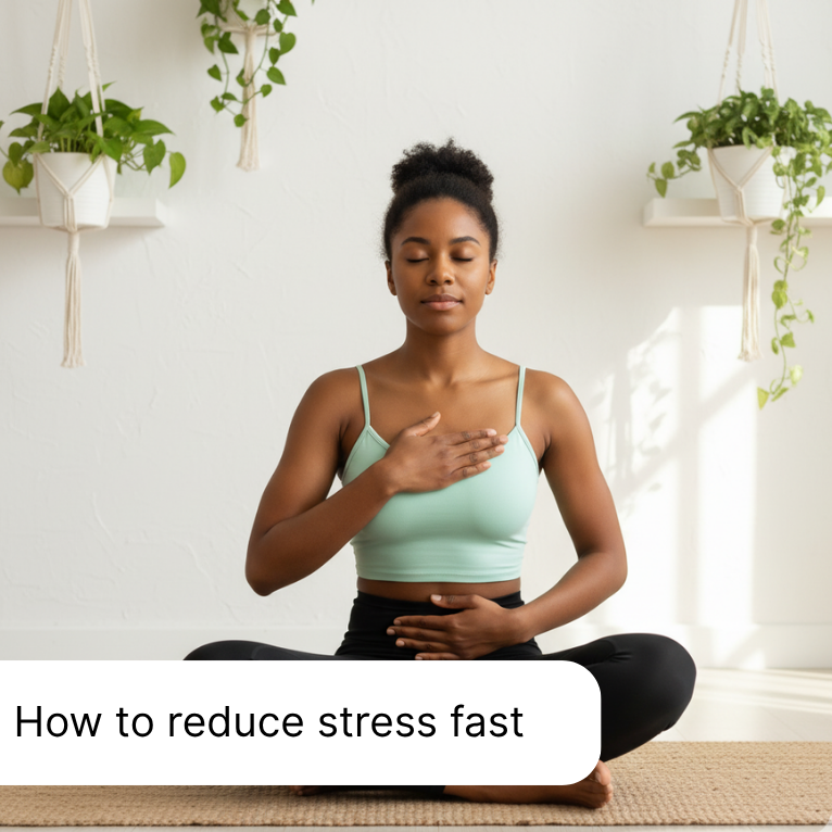 How to reduce stress fast